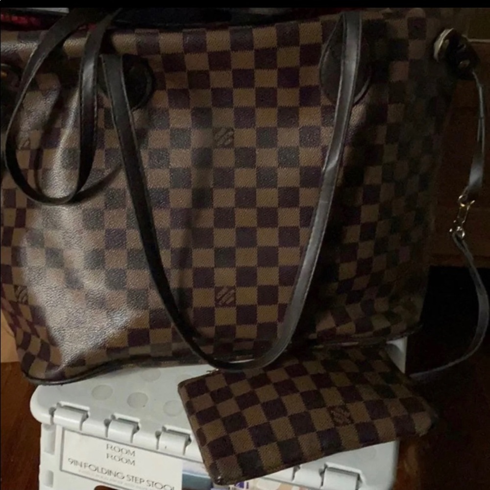 Plaid Checkered brown coat